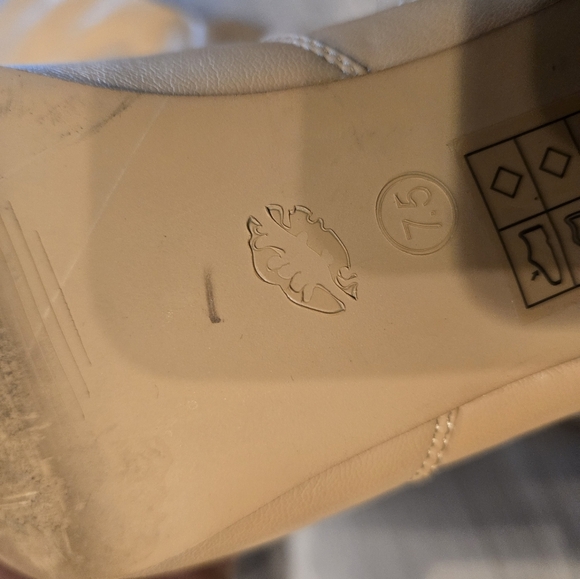 Women's Over The Knee Block Heel Boots Tan Sz 7.5 Faux Leather - Picture 5 of 11